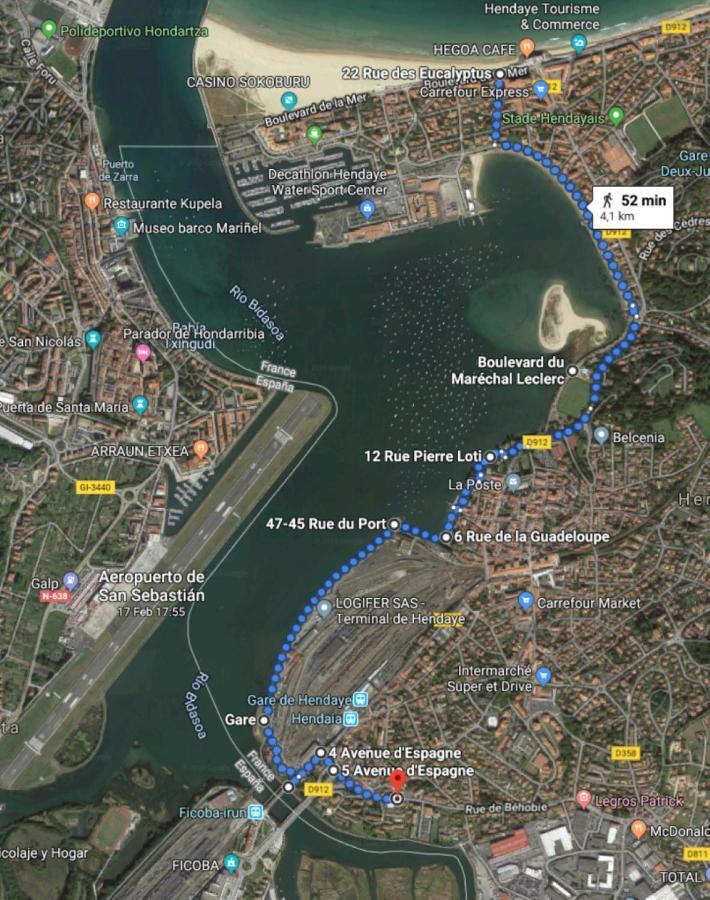 Port Bidassoa - T2 Coquet, Wifi, Parking Hendaye Exterior foto